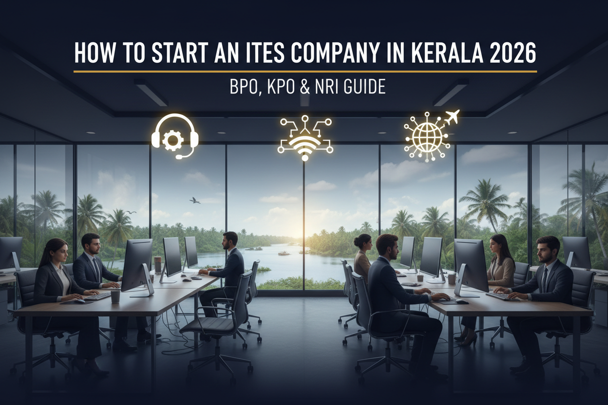 How to Start an ITES Company in Kerala 2026 — BPO, KPO & NRI Guide