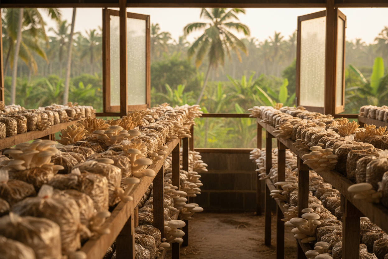 Mushroom Farming Subsidies in Kerala 2026 — Government Schemes & Complete Guide