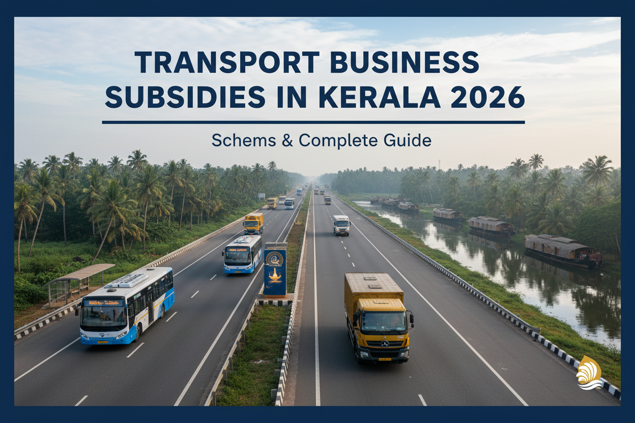 Transport Business Subsidies in Kerala 2026 — Government Schemes & Complete Guide